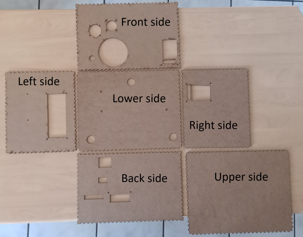 Laser-cut the MDF enclosure